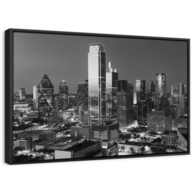 Impression sur toile monochrome, Dallas, Texas