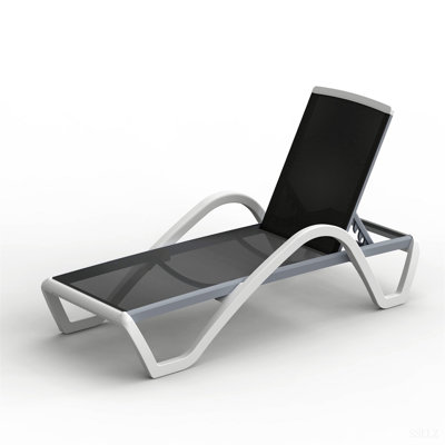Patio Chaise Lounge Adjustable Aluminum Pool Lounge Chairs With Arm All Weather Pool Chairs For Outside,In-Pool,Lawn