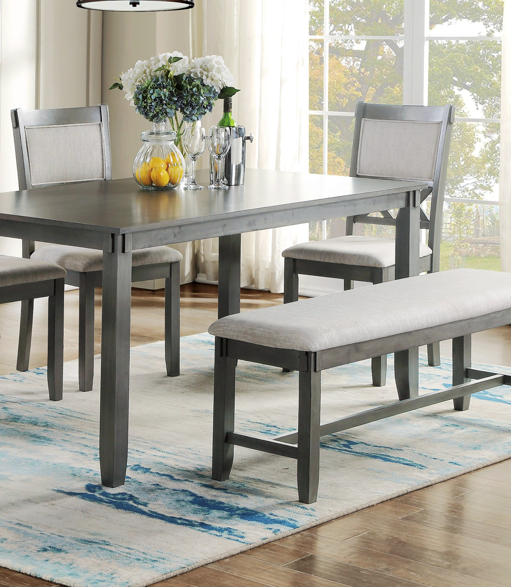 Red Barrel Studio® Launius Rectangular 36'' L x 60'' W Dining Set | Wayfair