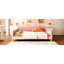 Lit de jour rembourré grand format, design élégant pour toute maison, invités confortables, lit de jour en bois massif avec sièges moelleux