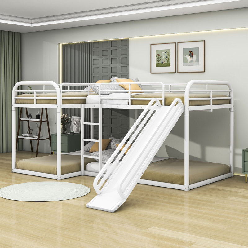 Abibatu Twin over Twin and Full over Full Bunk Bed by Isabelle Max, White