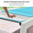 Outdoor Rust-Resistant Metal Chaise Lounge with Table-1571226082