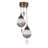 2 - Light Gold/White Cluster Pendant