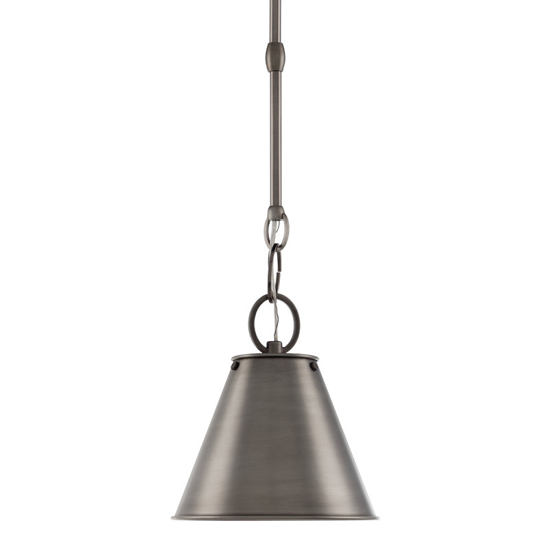 Altamont 1 - Light Pendant, Historic Nickel, 9" H x 8" W x 8" D