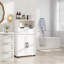 Armoire de rangement Farmhouse, armoire de rangement polyvalente à deux portes avec tablettes réglables-259756912