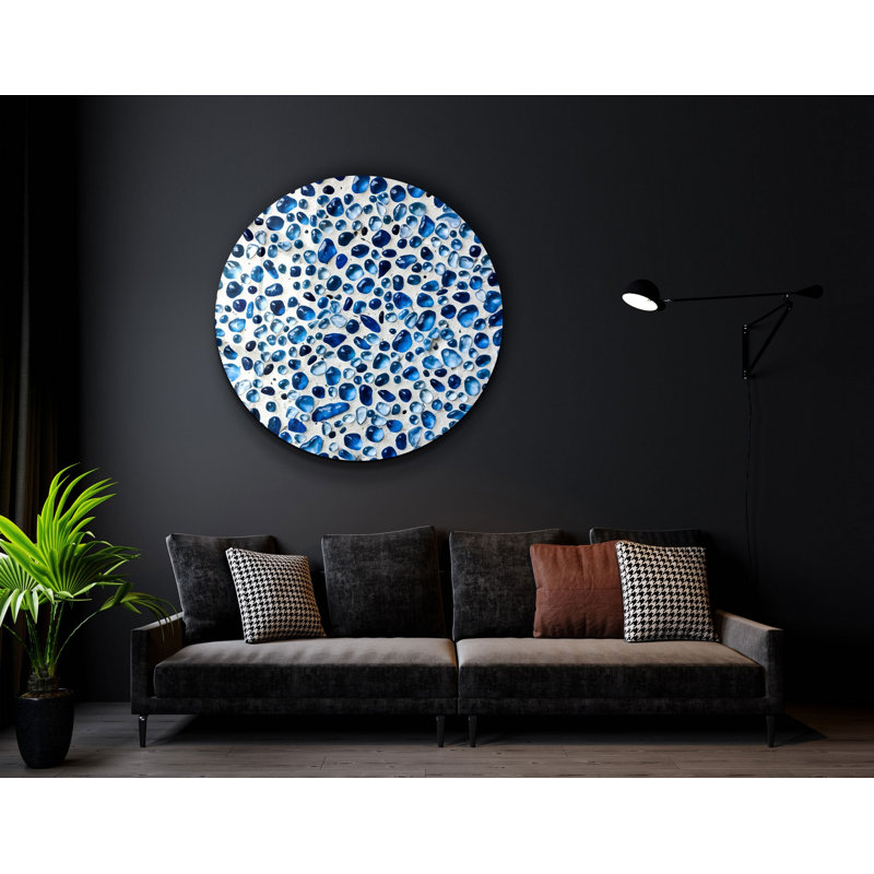 Superbe peinture murale en verre trempé 23,6 po x 23,6 po | 100% verre trempé d'une épaisseur de 0,16 pouce, imprimé UV pour des couleurs éclatantes | Parfait pour la décoration intérieure, le salon et les espaces de bureau, design durable et élégant