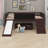 Loft Bed Wood Frame Featuring Two Built-in Storage Boxes, Perfect for Kids and Teens-362051165