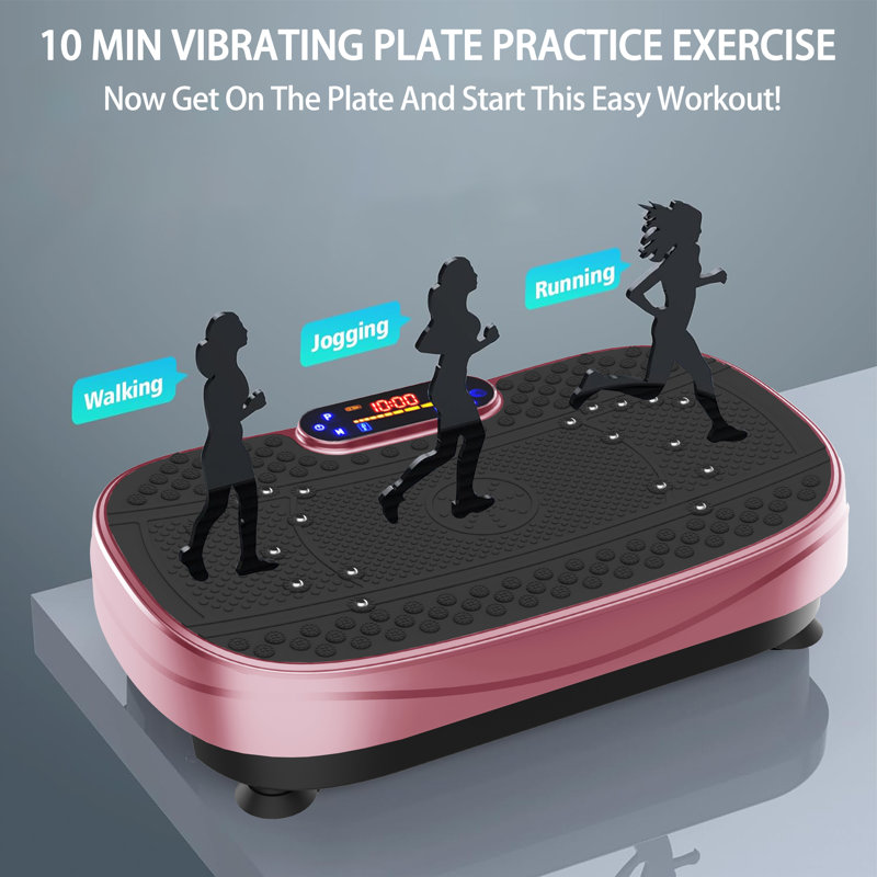 Plateforme vibrante pour appareils d'exercice et plateforme d'exercice rouge, Rouge