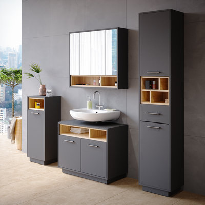 Jaslynne Bathroom Storage Furniture Set
