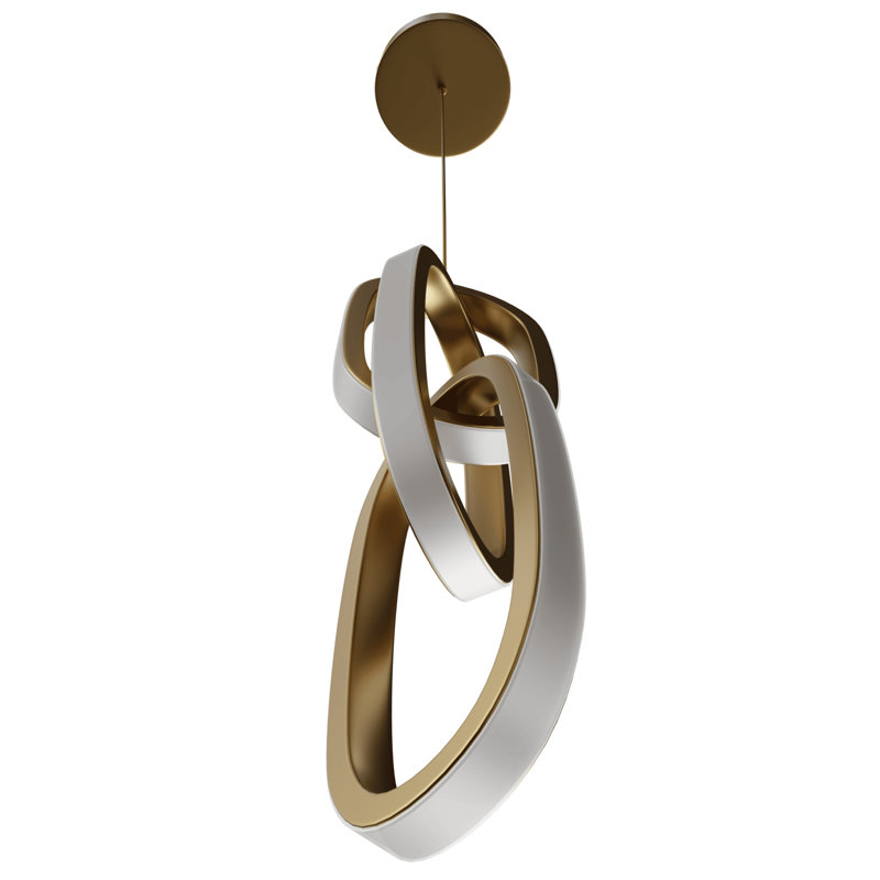 Circa Gold Looping Pendant, Gold