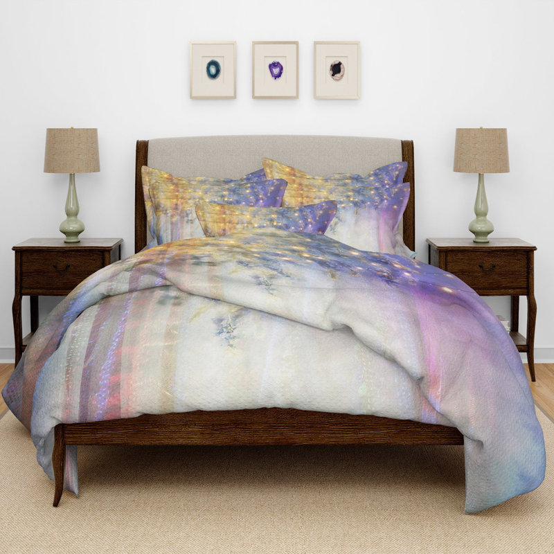  Ensemble de housse de couette Nights, Housse de couette simple et 2 taies décoratives