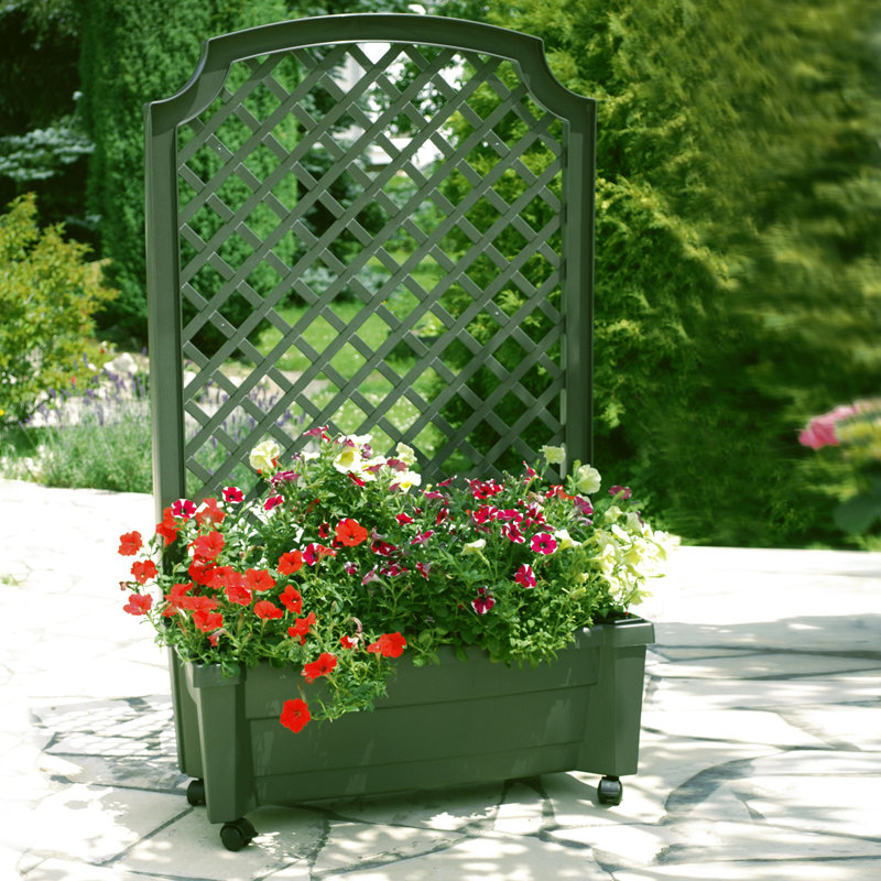 Self-Watering Planter Box, Green
