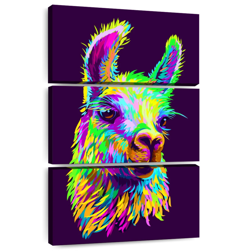 Brampt Abstract Llama, 45" H x 28" W