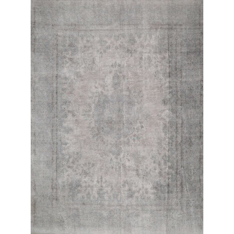 Tapis contemporain gris, Rectangle 6 pi x 9 pi