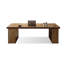 Bureau double caisson rectangulaire en bois massif avec 3 tiroirs-62282736