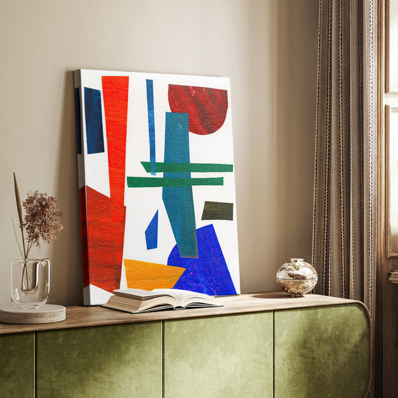 Colorful Shapes IV - Gallery Cavas, H 27 po x l 18 po