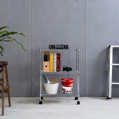 Étagère de rangement en métal robuste pour garde-manger, garage et buanderie