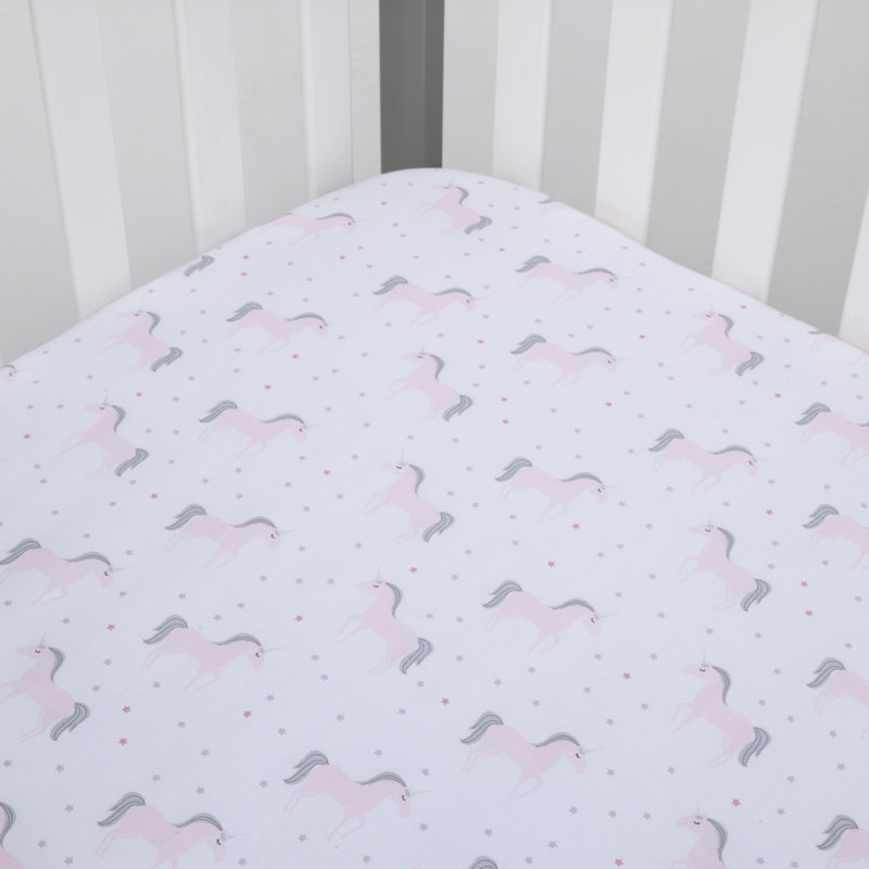 Drap-housse pour lit de bébé pour lit de bébé licorne Maya