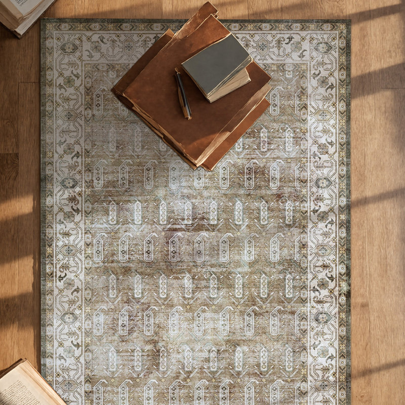 Machine Washable Oriental Rug, Rectangle 8' x 10'