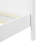PINE SOLID WOOD KING SIZE BED, SOLID AND STABLE, NO BOX SPRING NEEDED, WHITE COLOR-1247368331