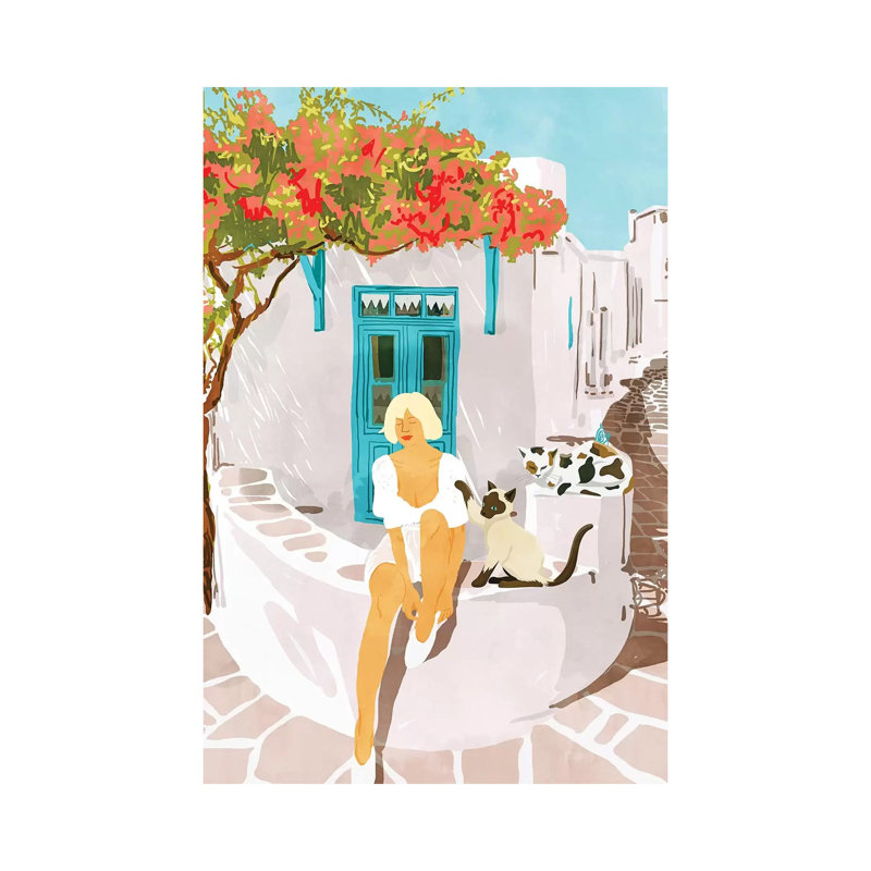 Greek Vacay - Wrapped Canvas Print, 101.6 cm H x 66.04 cm W
