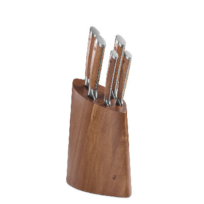 5-tlg. Messerblock-Set Acacia
