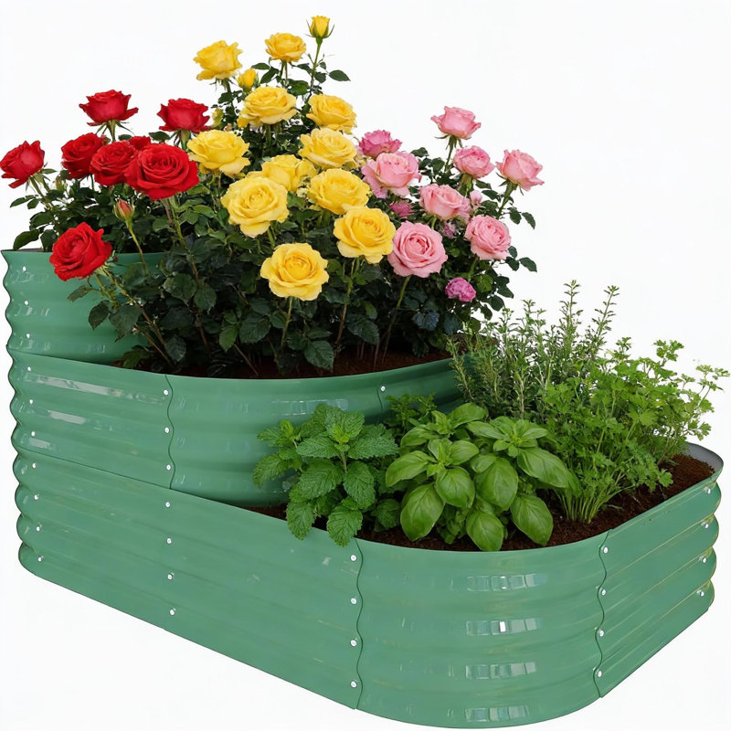 3-In-1 Raised Garden Bed, Green