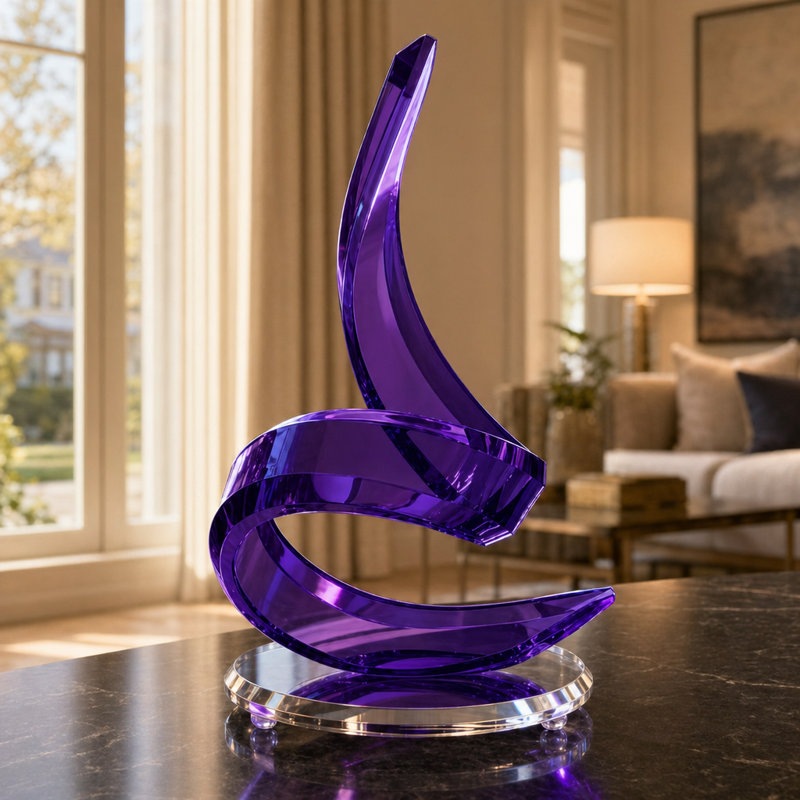 Zameir Abstract Figurines & Sculptures, Violet
