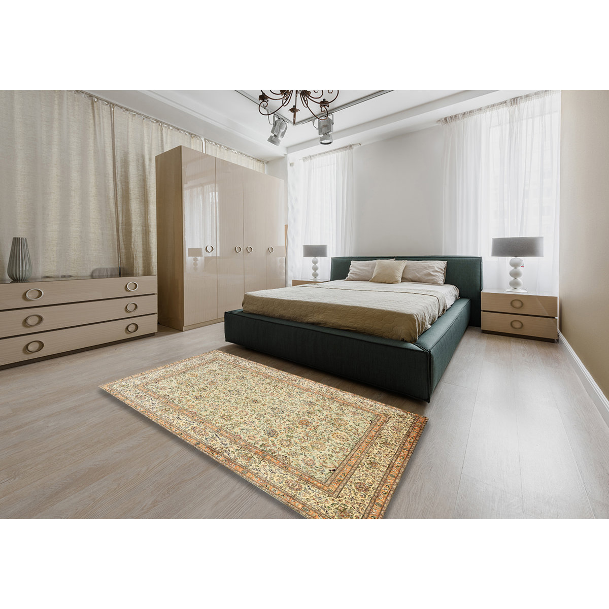 Canora Grey Dupree Oriental Beige Area Rug | Wayfair
