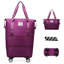 Valise légère pliable extensible à roulettes.-129439957