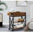 Southview End Table with Charging Station Flip Top Side Table with Storage Shelf-1895048402