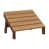 Natural Teak Top/Chocolate Brown Base