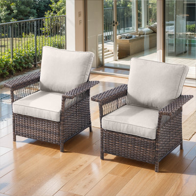 Tapash Wicker Outdoor Lounge Chair