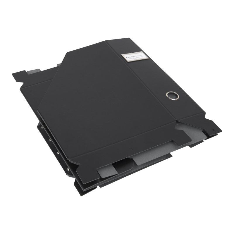 Fiona Fiberboard File Boxes, Black