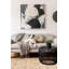 Tapis beige rétro Treagan 3 pi 10 po x 6 pi 11 po