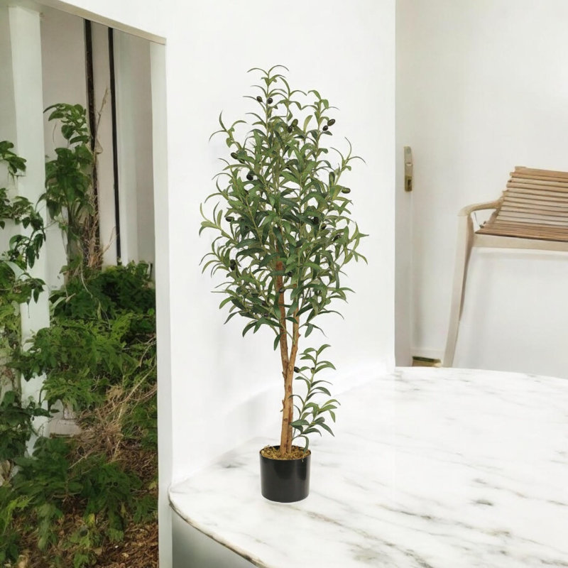 120cm Faux Olive Tree Tree in Pot