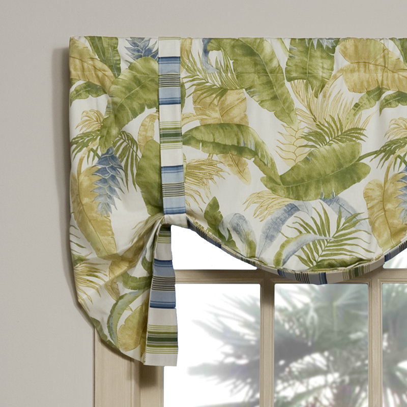 Cantonnière à nouer en coton tropical Cayman II