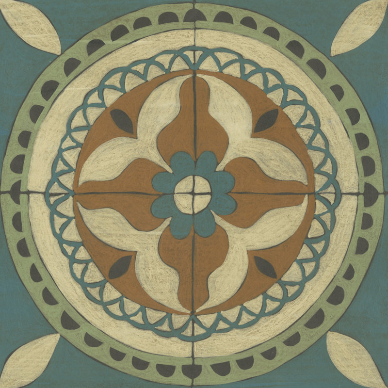 Fraser Tile I by Chariklia Zarris - Wrapped Canvas Painting, 30cm H x 30cm W x 3.8cm D