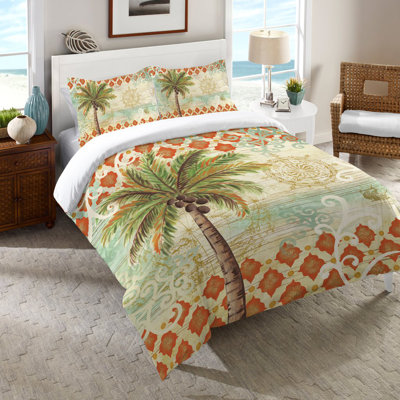 Spice Palm Cotton Pillow Sham