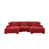 Velours côtelé rouge
