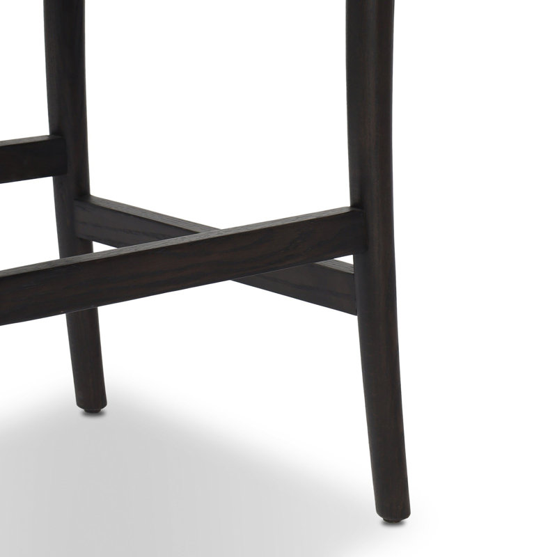 Tova Upholstered Stool, Black