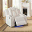 Ensemble de salon inclinable électrique 3 pièces avec console, table rabattable, éclairage DEL et recharge sans fil-116620140