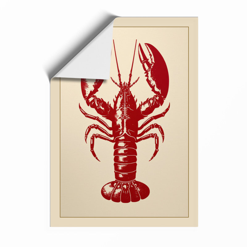 Specimen Lobster Botanical - Framed Print, A4 - 29.7 x 21.0 cm, Unframed