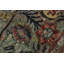 Tapis vert / brun en laine noué à la main à motif floral 2 pi 5 po x 10 pi 2 po Roca