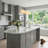 Solara Linear Island Pendant - Graphite