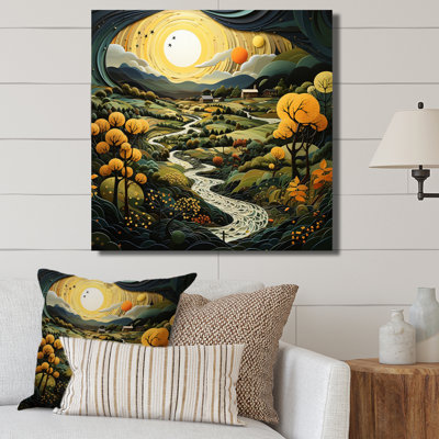 " Countryside Reverie Pointillism VIII "