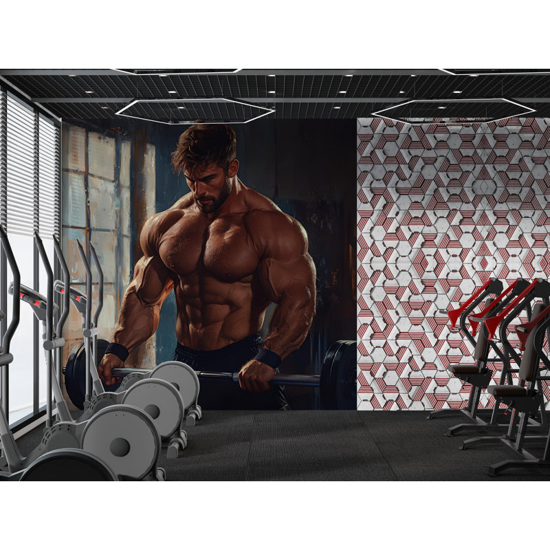 Murale remise en forme Fitness, L 8 po x l 8 po, Premium Non-Woven