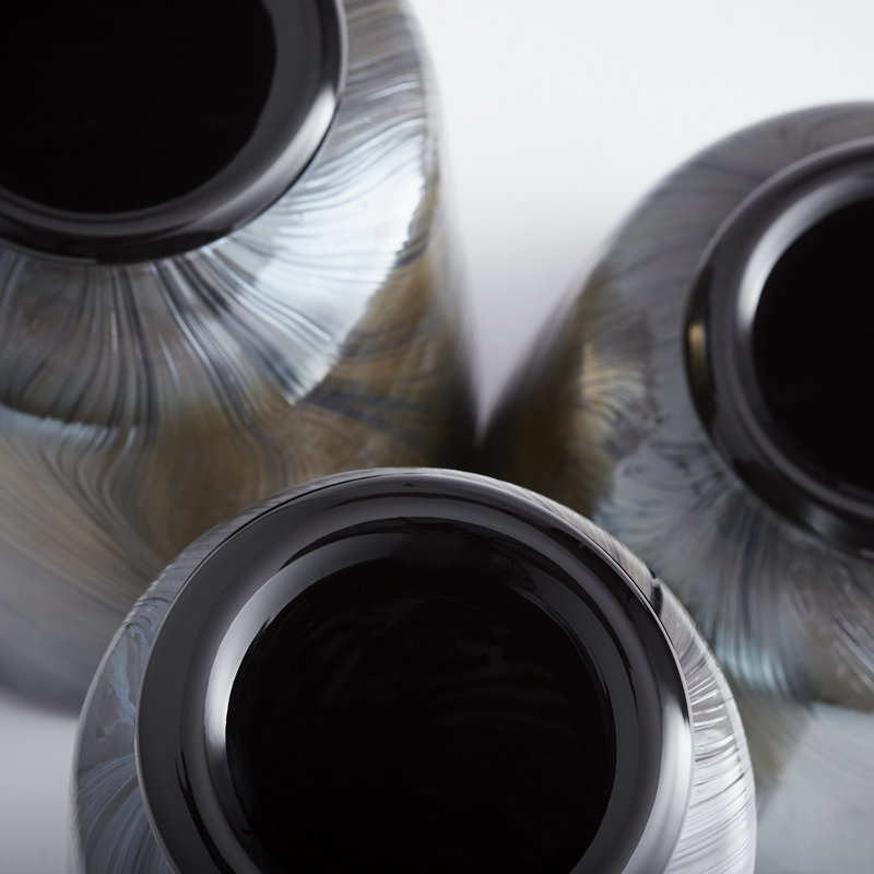 Cypress Glass Table Vase, 11.25" H x 8.5" W x 8.5" D