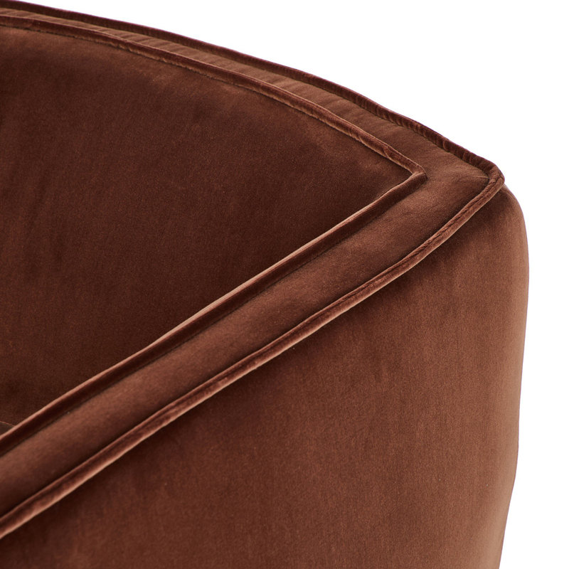 Rashi Swivel Chair-Surrey Olive, Surrey Auburn