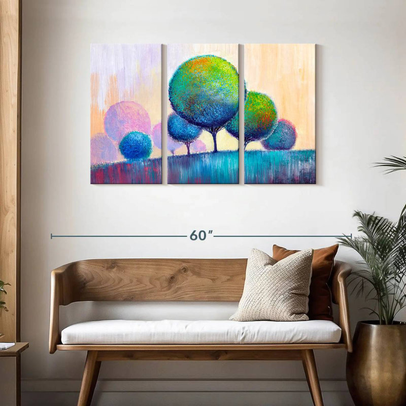 Arbre abstrait Harnek, H 28 po x l 45 po